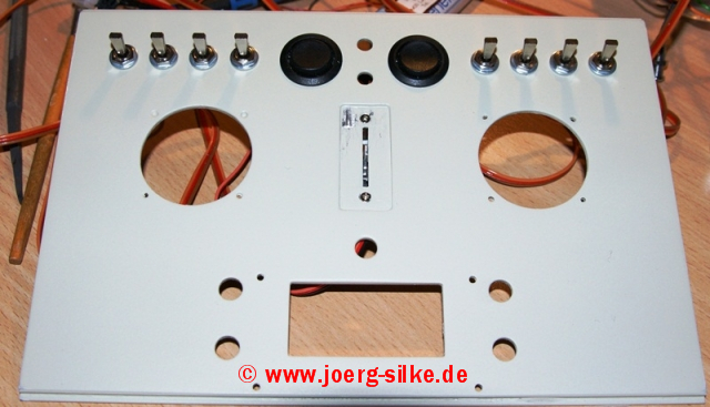 Blauzahn - Alugehäuse Frontplatte Einbau der Schalter/Taster